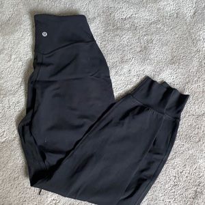 lululemon black align joggers never worn size 2